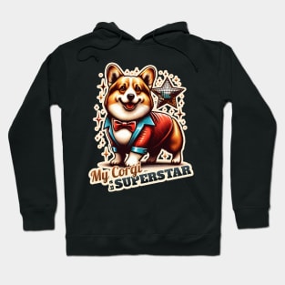 Corgi Disco Bunny Hoodie